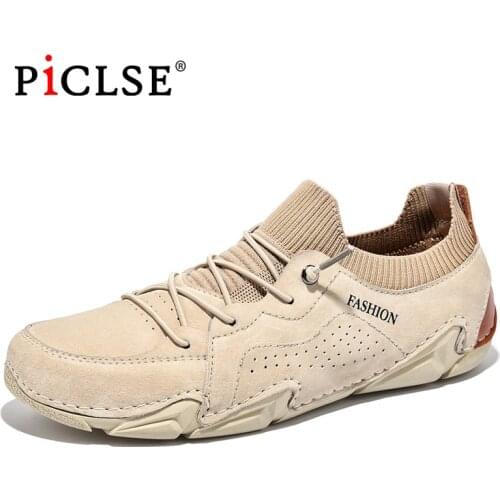 Genuine Leather Men Casual Shoes Soft leather shoes Men Loafers Large size 48 Comfortable Moccasins Driving shoes Men Footwear