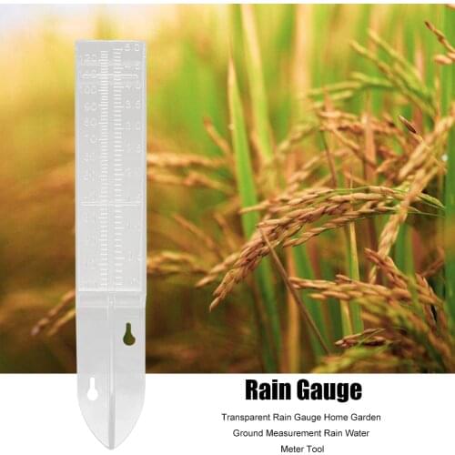 Plastic Transparent Rain Gauge Device Outdoor Yard Home Garden Ground Measurement Rain Water Meter Clear Gauge Tools