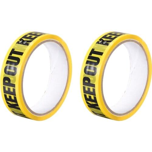 Uxcell Caution Warning Tape KEEP OUT Marking, 82 Ft x 1 Inch(LxW), for Workplace Wet Floor Caution Yellow Black 2pcs