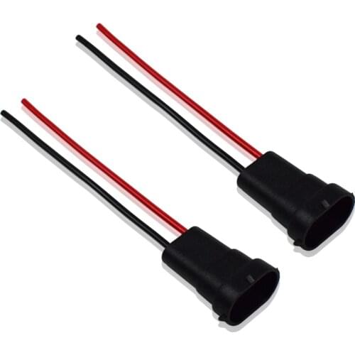 Headlight Connector H11 H9 H8 H16(JP) HID LED Foglight Wire Socket Car Bulb Adapter 2Pcs With High Temperature Resistor Plastic