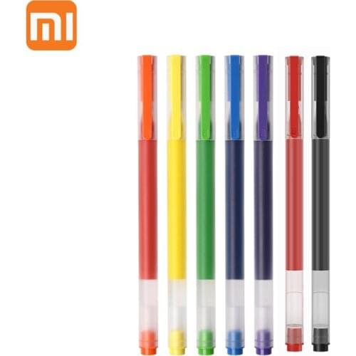 Xiaomi Mijia Large Capacity Gel Sign Pen Colorful Pens 0.5mm Office Signing Pens Smooth Refill Japanese Ink School Supplies