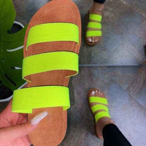 Women Slippers shoes woman 2020 fashion flats Summer slides Outdoors Sandals Female Casual Beach house Shoes ladies flip flops