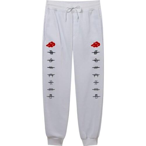 Japan Anime Sasuke Harajuku Mens Pants Print Joggers Male Trousers Casual Sweatpants Mens Clothing Spring Summer Pant