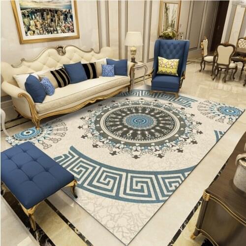 Nordic Simple Carpet For Living Room Sofa Coffee Table Blanket Bedside Bed Mat Floor Bedroom Slip Rug Kids Playing Print Mat
