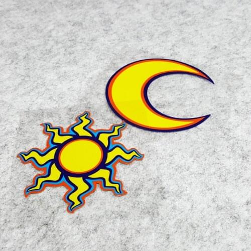 Special Offer Combo G010 Motorcycle Racing Rossi Moon Sun Reflective Stickers and Decals Modified Car Bike Helmet Stickers