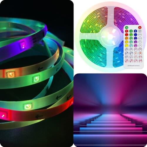 LED Strip Lights RGB 5050 Waterproof Lamp Flexible Tape Diode Dream Color Bluetooth Music Control luces led 32.8FT DC 12V