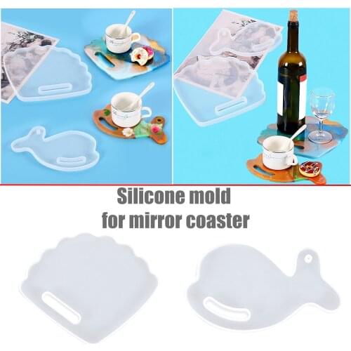 Dolphin Table Decoration Tray Fan Diy Crystal Epoxy Silicone Mold Practical Delicate Durable Crafts Decoration