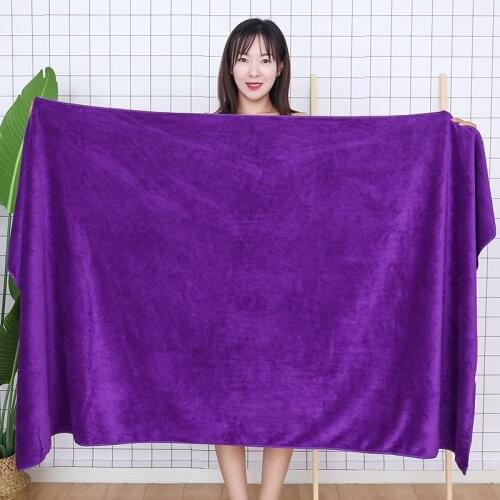 Water Absorption Quick-dry Home Hotel Large Size Massage Bath Towel Superfine Fiber Soft Beauty Salon Steaming Bed Sheet