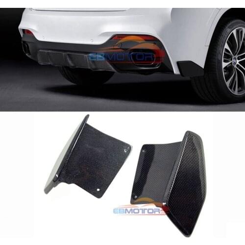 Real Carbon Fiber Rear Splitter Rear Side Valences 1pair For BMW F16 X6 M-Sport model 2014UP B363