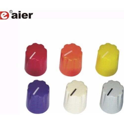 10PCS KN-1900H Clone Guitar Control Knobs With Scalloped Edge 6.35MM Set Screw Guitar Effect