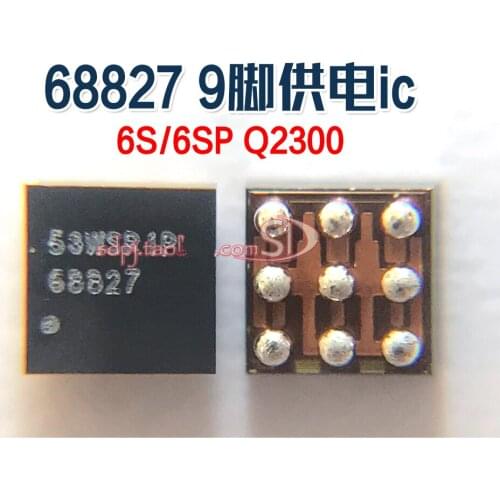 10pcs/lot 68827 CSD68827W Q2300 for 6S & 6S Plus 6SP USB charger IC charging chip 9 pins