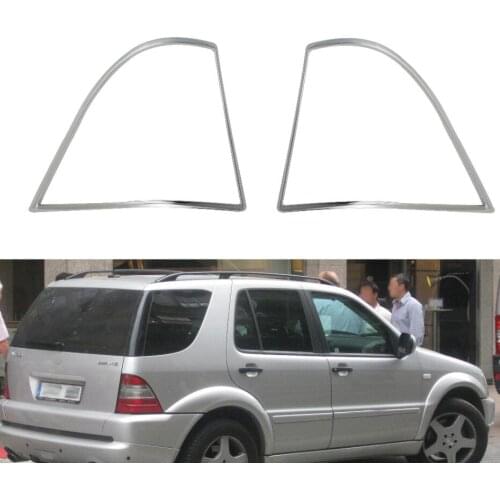 High-quality 2PCS ABS Chrome accessories plated Rear Light Lamp Cover Trim For Mercedes-Benz W163 ML 1997-2005