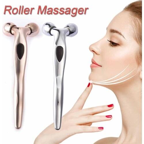 3D Face-lift Roller Massager Y Shape Roller Massager Face Massage Instrument Beauty Tool For Face Lifting Wrinkle Remove