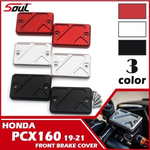 Motorcycle Aluminum Front Brake Clutch Cylinder Fluid Reservoir Cover Fits For HONDA PCX160 2019 2020 2021 PCX 160 19'-21