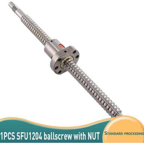 Free shipping SFU1204 + ball screw nut + End processing can Choose length for CNC parts Rolled Ballscrew