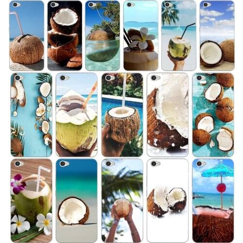 255H Coconut on the beach Silicone Soft Tpu Cover phone Case for xiaomi redmi 4a 6a 4x note 5a pro mi a1