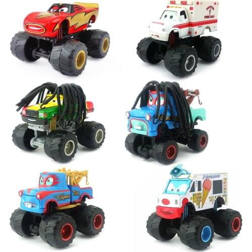 Disney Pixar Cars Frightening McMean Rasta Carian Tormentor Monster Mater Diecast Toy Car 1:55 Loose Brand New & Free Shipping