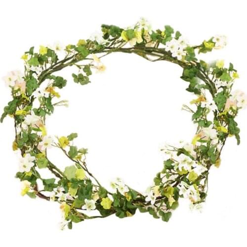 Artificial Plant Wall-Mounted Flowers Vine Decorative Pendant Home Decorations for Living Room Bedroom