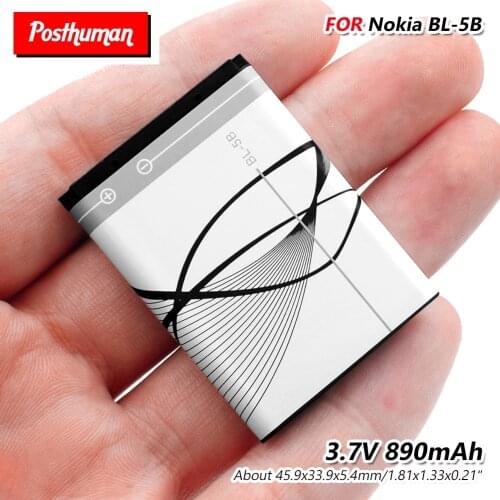 Lithium Li-Po 890mAh BL-5B BL 5B Battery for Nokia 3220 3230 5140 5140i 5200 5300 5500 6020 6021 6060 N83 N90 BL-5B Battery