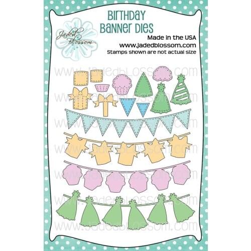 Metal cutting dies Birthday Baner cut die mold card Scrapbook paper craft knife mould blade punch stencils