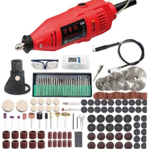 180W Mini Electric Grinding Set Small Engraver Mini Drill Grinder Dremel Polishing Drilling Cutting Micro Electric Drill