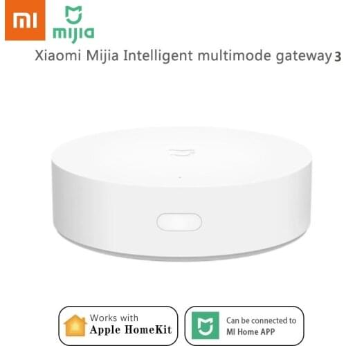 Original Xiaomi Mijia Intelligent Multimode Gateway 3 Support Zigbee WiFi Bluetooth Mesh For Smart Home Equipment Remote Control