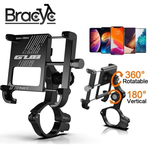 Adjustable Bicycle Phone Holder Aluminum Alloy Bike Rack MTB Mobile Phone Stand Universal Motorcycle Handlebar Mount Bracket