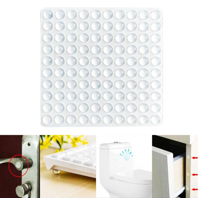 50pcs Buffer Pads Kitchen Door Domed Anti Slam Cabinet Cupboard Damper Cushion