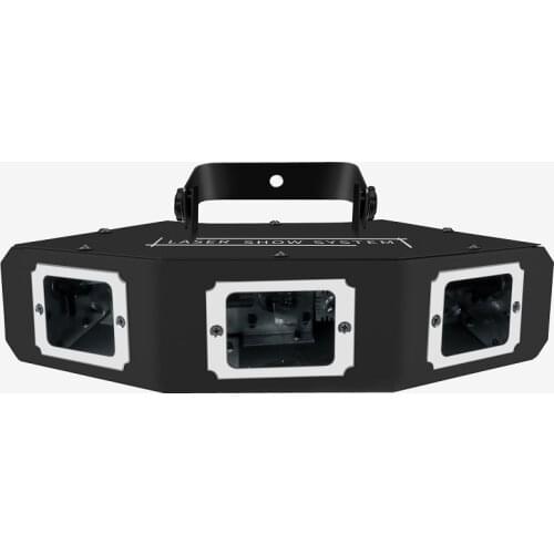 LED Sector Three-Head Laser Light RGB Color Scanning Line Laser For Disco Dj Projector Party Holiday Bar Dance Stage Lighting