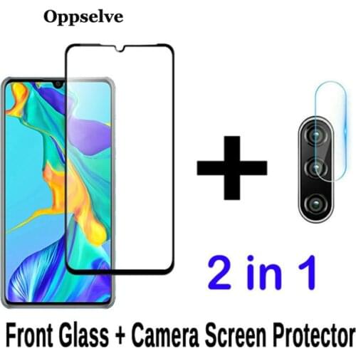 2 in 1 Screen Protector Full Protective Glass For Huawei P30 P20 Lite Pro Mate 20 30 P Smart Back Camera Lens Film Tempered Glas