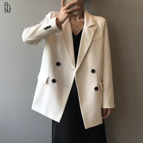 2021 Women Autumn Blazer Coat Turn Down Collar Solid Color Blazer Feminino Casaco Feminino Tops For Women Clothes