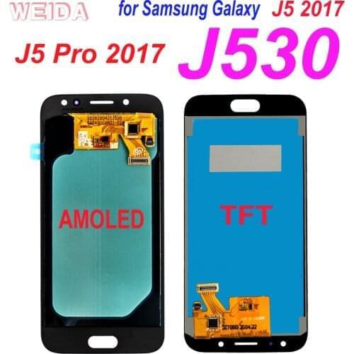 5.2" Super AMOLED LCD for Samsung Galaxy J5 Pro 2017 J530 J530F J530M LCD Display Touch Screen Digitizer Assembly for J530 LCD