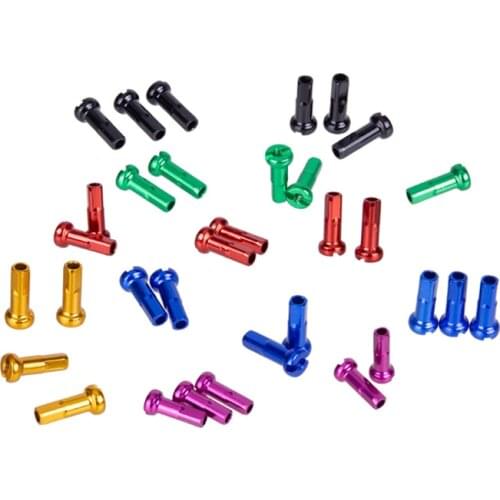 ZTTO High strength Aluminum alloy Spokes Black Red Blue Gold Green Purple Bicycle Nipples 14G 2.0 14mm 2.0mm Nipple