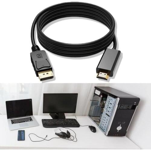 1.8M Mini Cable DP Display Port Thunderbolt-2 To HDMI-compatible For MacBook-Adapter Gold Plated IMac Accessories HD Cable