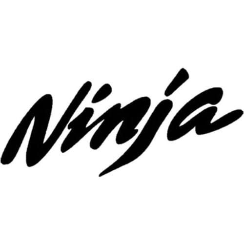 18*8CM NINJA Fun Car Styling Car Stickers Decals Motorcycle Reflector Black/Silver C1-0019