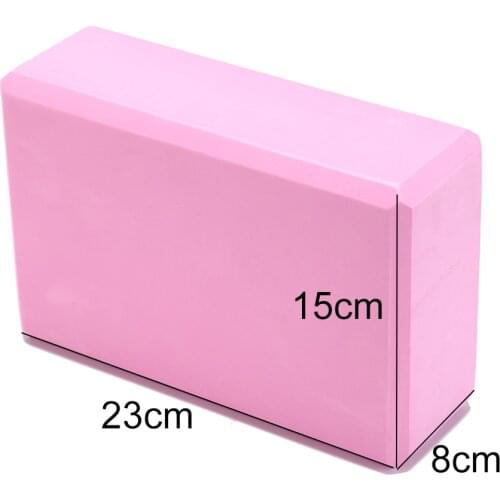1x EVA Foam Yoga Block Brick Pilates Body Shaping Health Training Sports Exercise Gym Workout Stretching Aid 7 Colors