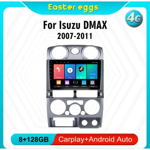 Eastereggs For Isuzu DMAX 2007-2011 2 din Car Radio Android 8.1 9 inch GPS Navigation Multimedia Player Head Unit With Frame