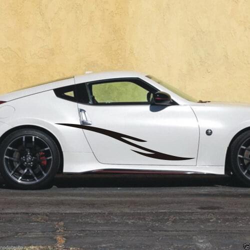 HotMeiNi 160CM*16CM 2 X Car Racing Pinstripes Door Decals Auto Vinyl Auto Sticker Graphics Car Stickers