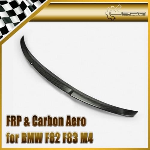 Car Accessories For BMW F82 F83 M4 Coupe 2Dr Matt Carbon Fiber OEM Rear Spoiler Matt Finish Trunk Wing Lip Racing Body Kit Trim