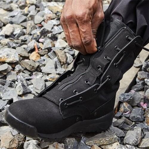 New Outdoor Climbing Trekking Shoes Breathable Combat Boots Special Forces Desert Military Boots for Man Women Tactical Shoes