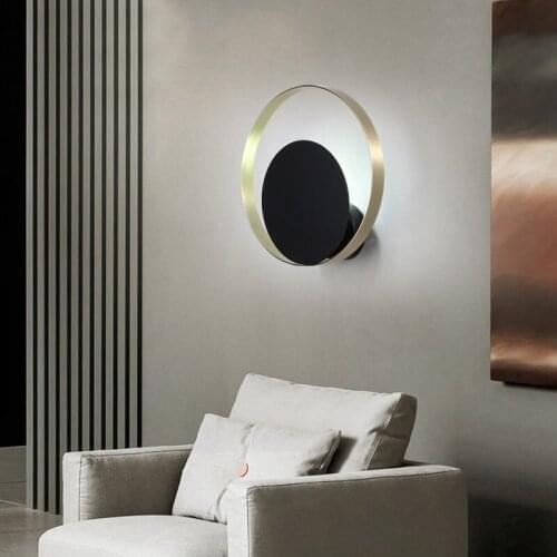 New Design Wall Sconce lampe deco Wall Lamps Bedroom Headboard Bedside Lamp LED Living Room Light Dia 25cm drop ship