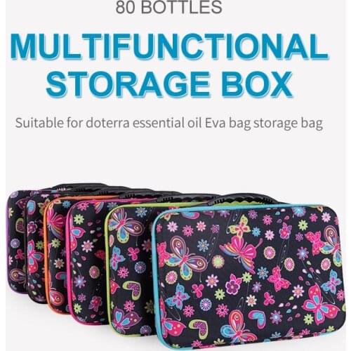 Dot Color 80 Bottles Essential Oil Munifuctional Storage Bag Suitable for Doterra Essential Oil Bottle Travel Convenient Storage
