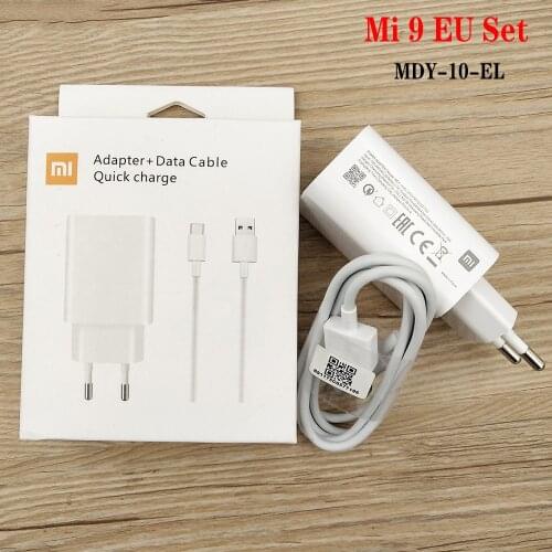 XIAOMI Fast Charger 27W Original EU QC 4.0 Turbo Quick Charge Adapter USB Type C Cable For MI 9 10 9T F2 Pro Redmi K20 K30 Pro