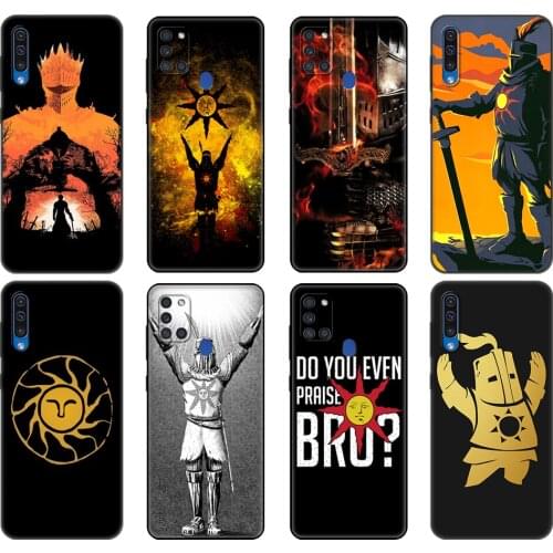 Black tpu Case For Samsung Galaxy A50 50S A30S A10 A01 A11 A21S A31 A41 A51 A71 M21 M30S S10 LITE Praise the Sun Dark Souls