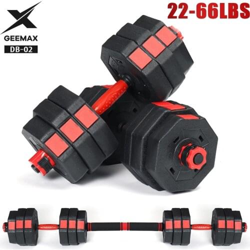 GEEMAX 20KG Set of Dumbbells Barbell Adjustable Weight Dumbbells Home Gym Male Workout Exercise Training Fitness Equipment