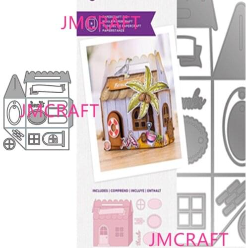 JMCRAFT 2021 New Box Packaging Decoration #3 Metal Cutting Dies 3D DIY Scrapbook Handmade Paper Craft Metal Steel Template Dies