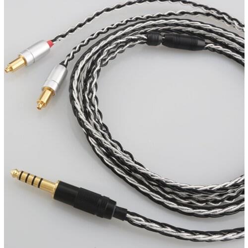 Audiocrast B819AG 7N OCC Silver Plated Cable 4.4mm Balanced Headphone Upgraded Cable for SRH1440 SRH1840 SRH1540 SHR535 846