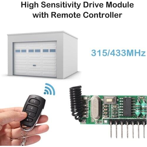 Clone Remote Control Switch Button Lock Learning Code for Car Garage Door LED Light Drive Module Security Alarm System