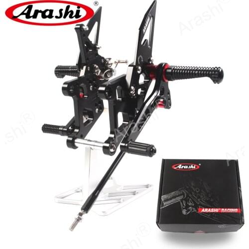 Arashi 1 Set For HONDA CBR250R 2015 - 2018 CNC Rider Rearset Adjustable Footrest Foot Pegs CBR 250 R CBR250 250R 2015 2016 2017