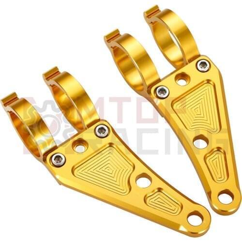 Motorcycle Headlight Mount Fork Bracket CNC Gold 27mm 30mm 33mm 35mm 37mm 41mm 43mm 45mm 46mm 52mm 54mm For Honda Triumph Yamaha